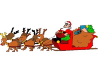 Sticker Custom Preview Image #071440 Holidays Christmas Santa Reindeer Santa Reindeer04