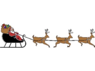Sticker Custom Preview Image #071441 Holidays Christmas Santa Reindeer Santa Reindeer05