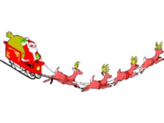 Sticker Custom Preview Image #071450 Holidays Christmas Santa Reindeer Santa Reindeer14