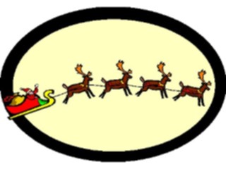 Sticker Custom Preview Image #071452 Holidays Christmas Santa Reindeer Santa Reindeer16