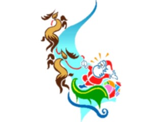 Sticker Custom Preview Image #071454 Holidays Christmas Santa Reindeer Santa Reindeer18