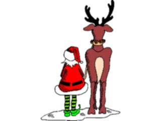Sticker Custom Preview Image #071458 Holidays Christmas Santa Reindeer Santa Reindeer22