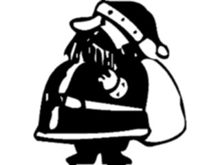 Sticker Custom Preview Image #071485 Holidays Christmas Santa Reindeer Santa Sack11