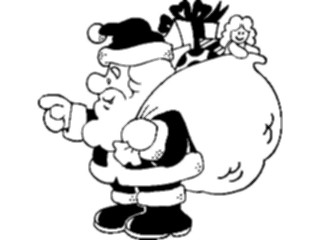 Sticker Custom Preview Image #071489 Holidays Christmas Santa Reindeer Santa Sack15
