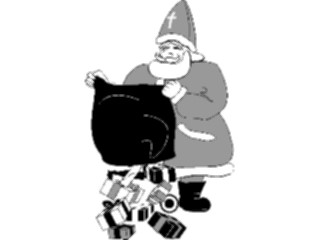 Sticker Custom Preview Image #071496 Holidays Christmas Santa Reindeer Santa Sack22