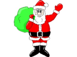 Sticker Custom Preview Image #071499 Holidays Christmas Santa Reindeer Santa Sack25