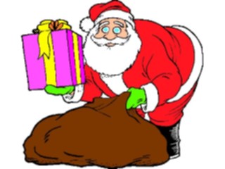 Sticker Custom Preview Image #071501 Holidays Christmas Santa Reindeer Santa Sack27
