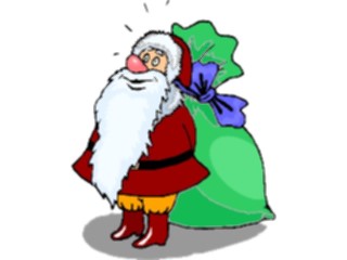 Sticker Custom Preview Image #071507 Holidays Christmas Santa Reindeer Santa Sack33
