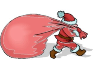Sticker Custom Preview Image #071509 Holidays Christmas Santa Reindeer Santa Sack35