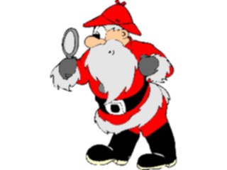 Sticker Custom Preview Image #071535 Holidays Christmas Santa Reindeer Santa Sleuth