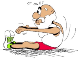 Sticker Custom Preview Image #071540 Holidays Christmas Santa Reindeer Santa Stretching1