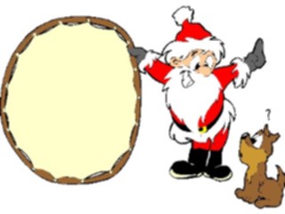 Sticker Custom Preview Image #071560 Holidays Christmas Santa Reindeer Santa Training Puppy