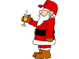 Sticker Custom Preview Image #071576 Holidays Christmas Santa Reindeer Santawith Drink