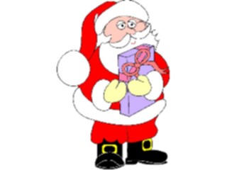 Sticker Custom Preview Image #071577 Holidays Christmas Santa Reindeer Santawith Gift