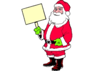 Sticker Custom Preview Image #071595 Holidays Christmas Santa Reindeer Santawith Sign2