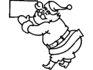 Sticker Custom Preview Image #071596 Holidays Christmas Santa Reindeer Santawith Sign3