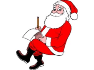 Sticker Custom Preview Image #071602 Holidays Christmas Santa Reindeer Santa Writing1