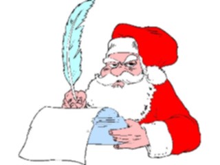 Sticker Custom Preview Image #071603 Holidays Christmas Santa Reindeer Santa Writing2