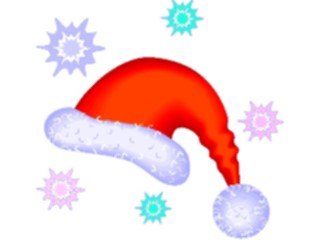 Sticker Custom Preview Image #071610 Holidays Christmas Santa Reindeer Santas Hat3