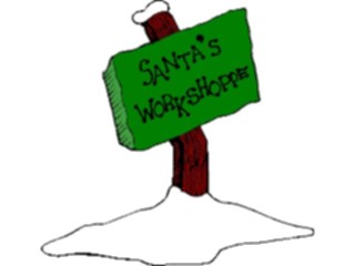 Sticker Custom Preview Image #071626 Holidays Christmas Santa Reindeer Santas Workshop