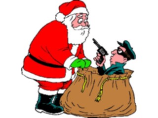 Sticker Custom Preview Image #071634 Holidays Christmas Santa Reindeer Surprise Sack3