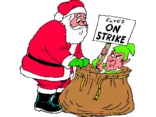 Sticker Custom Preview Image #071635 Holidays Christmas Santa Reindeer Surprise Sack4