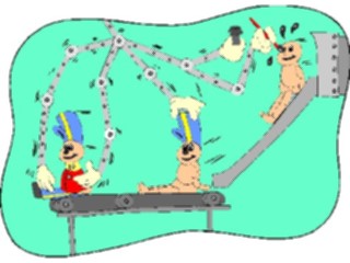 Sticker Custom Preview Image #071636 Holidays Christmas Santa Reindeer Toy Making Machine1