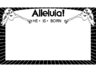 Sticker Custom Preview Image #071643 Holidays Christmas Titles Frames Alleluia Frame