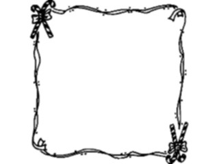 Sticker Custom Preview Image #071653 Holidays Christmas Titles Frames Candy Cane Frame2