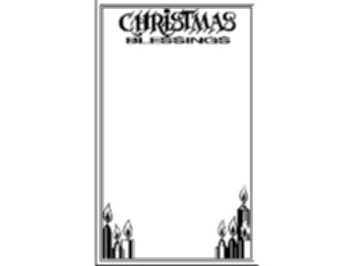Sticker Custom Preview Image #071665 Holidays Christmas Titles Frames Christmas Blessings Frame