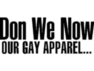 Sticker Custom Preview Image #071682 Holidays Christmas Titles Frames Don Our Gay Apparel