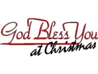 Sticker Custom Preview Image #071689 Holidays Christmas Titles Frames God Bless You