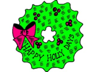 Sticker Custom Preview Image #071705 Holidays Christmas Titles Frames Happy Holly Days2