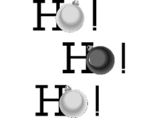 Sticker Custom Preview Image #071708 Holidays Christmas Titles Frames Ho Ho Ho