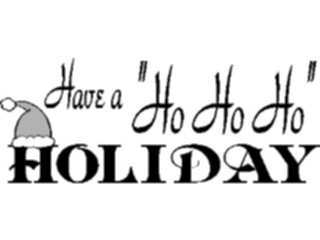 Sticker Custom Preview Image #071710 Holidays Christmas Titles Frames Ho Ho Ho Holiday