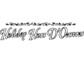 Sticker Custom Preview Image #071718 Holidays Christmas Titles Frames Holiday Hors D Oeuvres