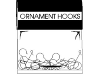 Sticker Custom Preview Image #071998 Holidays Christmas Trees Ornaments Ornament Hooks