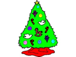 Sticker Custom Preview Image #072135 Holidays Christmas Trees Ornaments Tree90