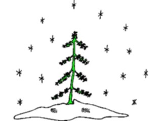 Sticker Custom Preview Image #072162 Holidays Christmas Trees Ornaments Treein Snow