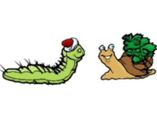Sticker Custom Preview Image #072176 Holidays Christmas Trees Ornaments Worm Snailwith Tree