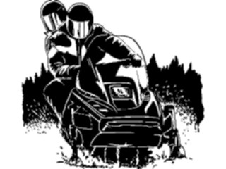 Sticker Custom Preview Image #072553 Holidays Christmas Winter Holiday Fun Snowmobiling Couple