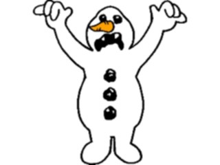 Sticker Custom Preview Image #072554 Holidays Christmas Winter Holiday Fun Snowmonster