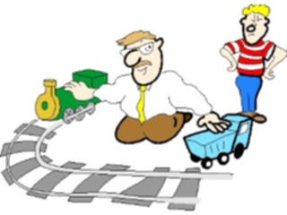 Sticker Custom Preview Image #072558 Holidays Christmas Winter Holiday Fun Train Set