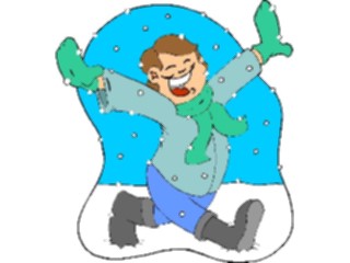 Sticker Custom Preview Image #072561 Holidays Christmas Winter Holiday Fun Walkingin Snow