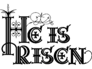Sticker Custom Preview Image #072914 Holidays Easter He Is Risen Heading