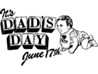 Sticker Custom Preview Image #072958 Holidays Fathers Day Its Dads Day Title