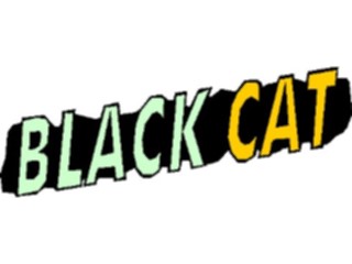 Sticker Custom Preview Image #073015 Holidays Halloween Black Cat Title