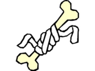 Sticker Custom Preview Image #073019 Holidays Halloween Bone Bandaged