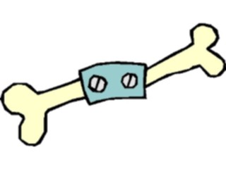 Sticker Custom Preview Image #073023 Holidays Halloween Bone Hinged