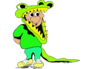 Sticker Custom Preview Image #073105 Holidays Halloween Costume Alligator